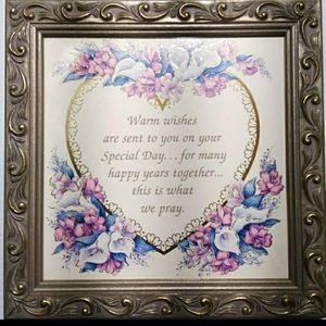 Loves Celebration Special Day by Artist Kathy Seek Picture Frame Art Wall Decor